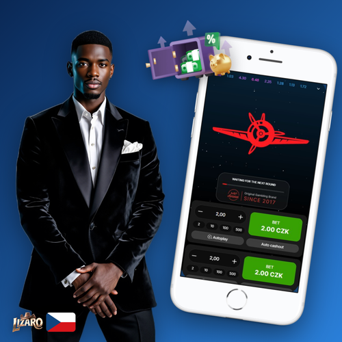 Lizaro Casino Aviator – letadlo stoupá po křivce multiplikátoru v crash hře