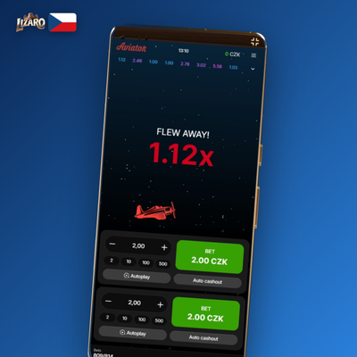 Ikona dual bet funkce Aviator v Lizaro Casino – dvě nezávislé sázky v jednom kole