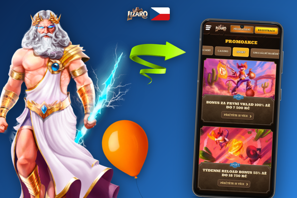 Bonus Crab jako unikátní součást uvítacího balíčku Lizaro Casino s promo kódem