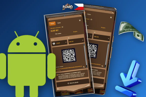 Lizaro Casino přijímá CZK bez konverzních poplatků – ilustrace měn CZK, EUR a USD