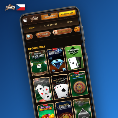 Lizaro Casino na mobilním prohlížeči bez stahování pro Android a iOS