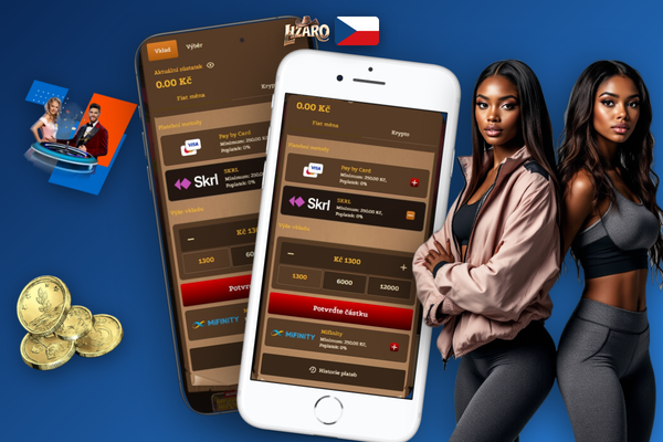 Přihlášení do účtu Lizaro Casino a navigace k tlačítku pokladny jako první krok vkladu