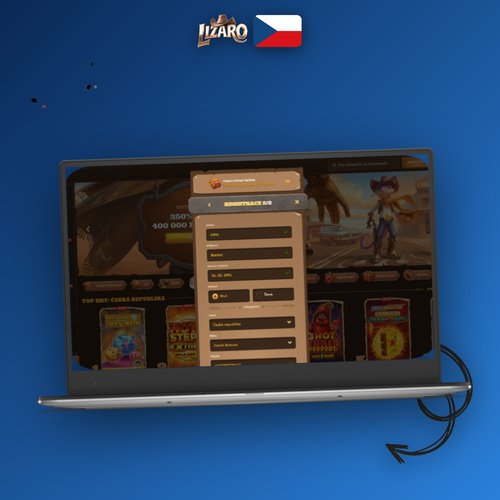 Lizaro Casino registrace na notebooku a mobilu — rychlé založení účtu