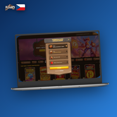 Ikona stopek symbolizující rychlé vytvoření účtu v Lizaro Casino