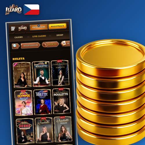 Lizaro Casino jak vyhrát: minimalistický stůl se žetony a grafem bankrollu