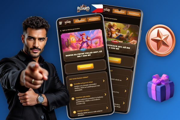 Uvítací balíček Lizaro Casino: shoda vkladu, free spiny a Bonus Crab v jedné nabídce